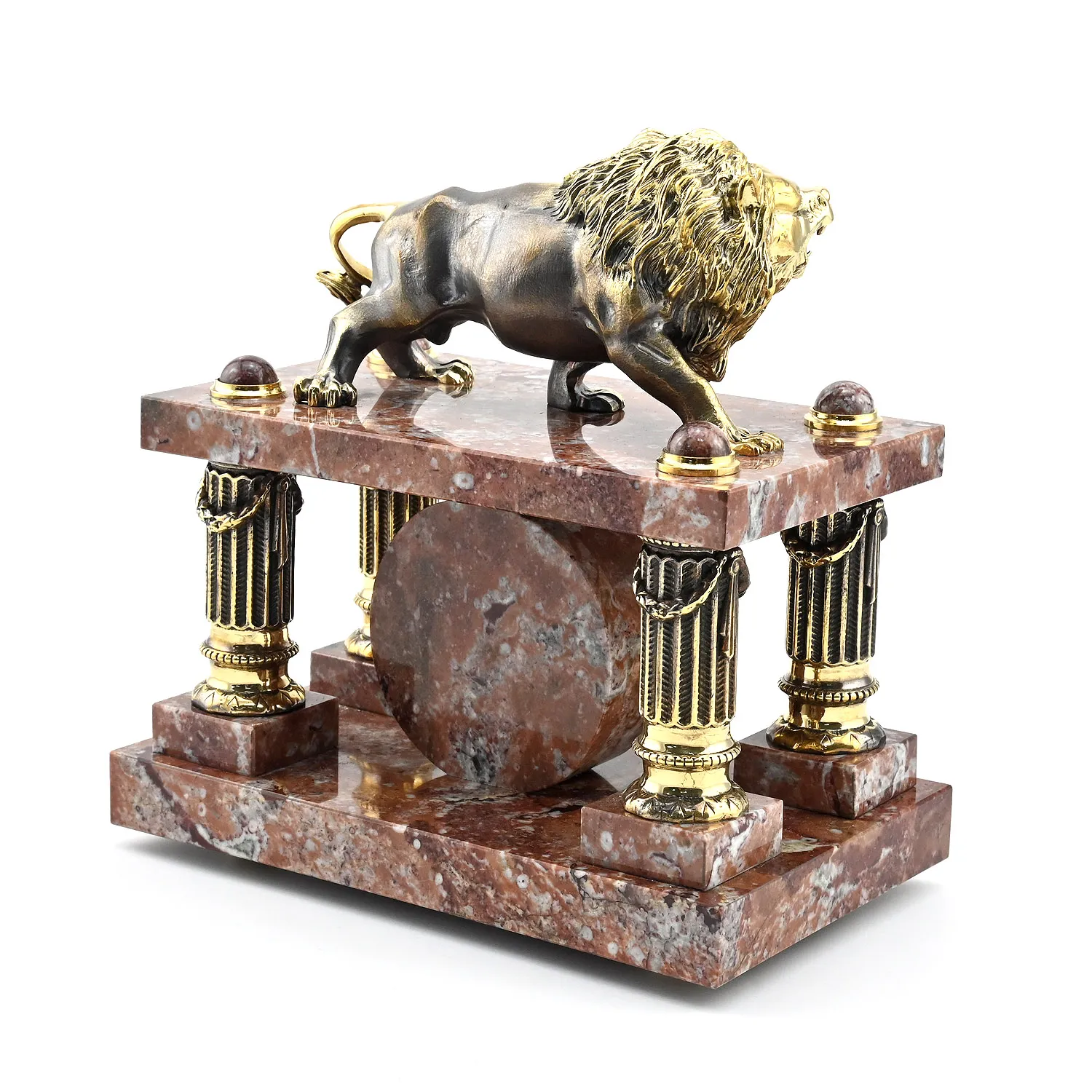 Часы каминные "Лев"